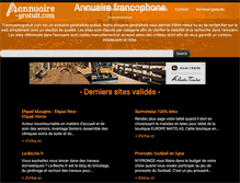 Tablet Screenshot of frannuaire-gratuit.com